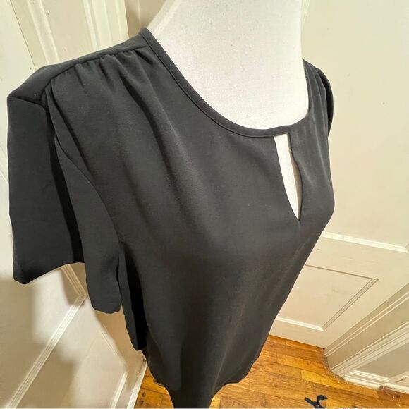 Lands End 24 W Elegant Black Women's Plus Top - Picture 1 of 9